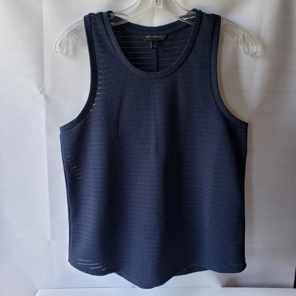Banana Republic Mesh Eyelet Tank Top Navy Size S - Picture 1 of 4